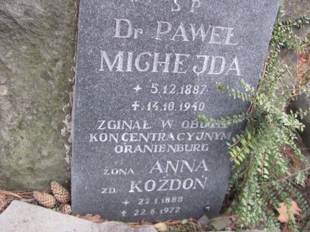 Paweł Michejda 1887 Ustroń ewangelicki - Grobonet - Wyszukiwarka osób pochowanych