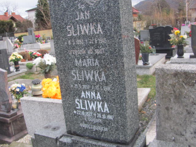 Jan Śliwka 1892 Ustroń ewangelicki - Grobonet - Wyszukiwarka osób pochowanych