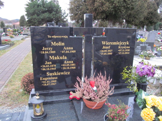 Jan Makula 1878 Ustroń ewangelicki - Grobonet - Wyszukiwarka osób pochowanych