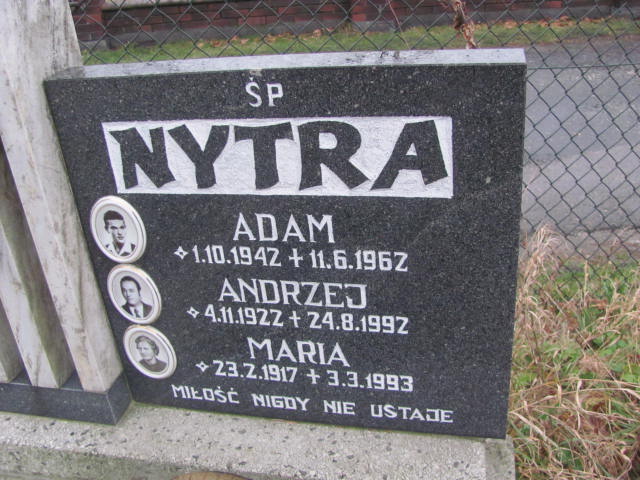 Adam Nytra 1942 Ustroń ewangelicki - Grobonet - Wyszukiwarka osób pochowanych