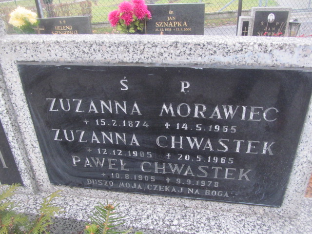 Zuzanna Morawiec 1874 Ustroń ewangelicki - Grobonet - Wyszukiwarka osób pochowanych