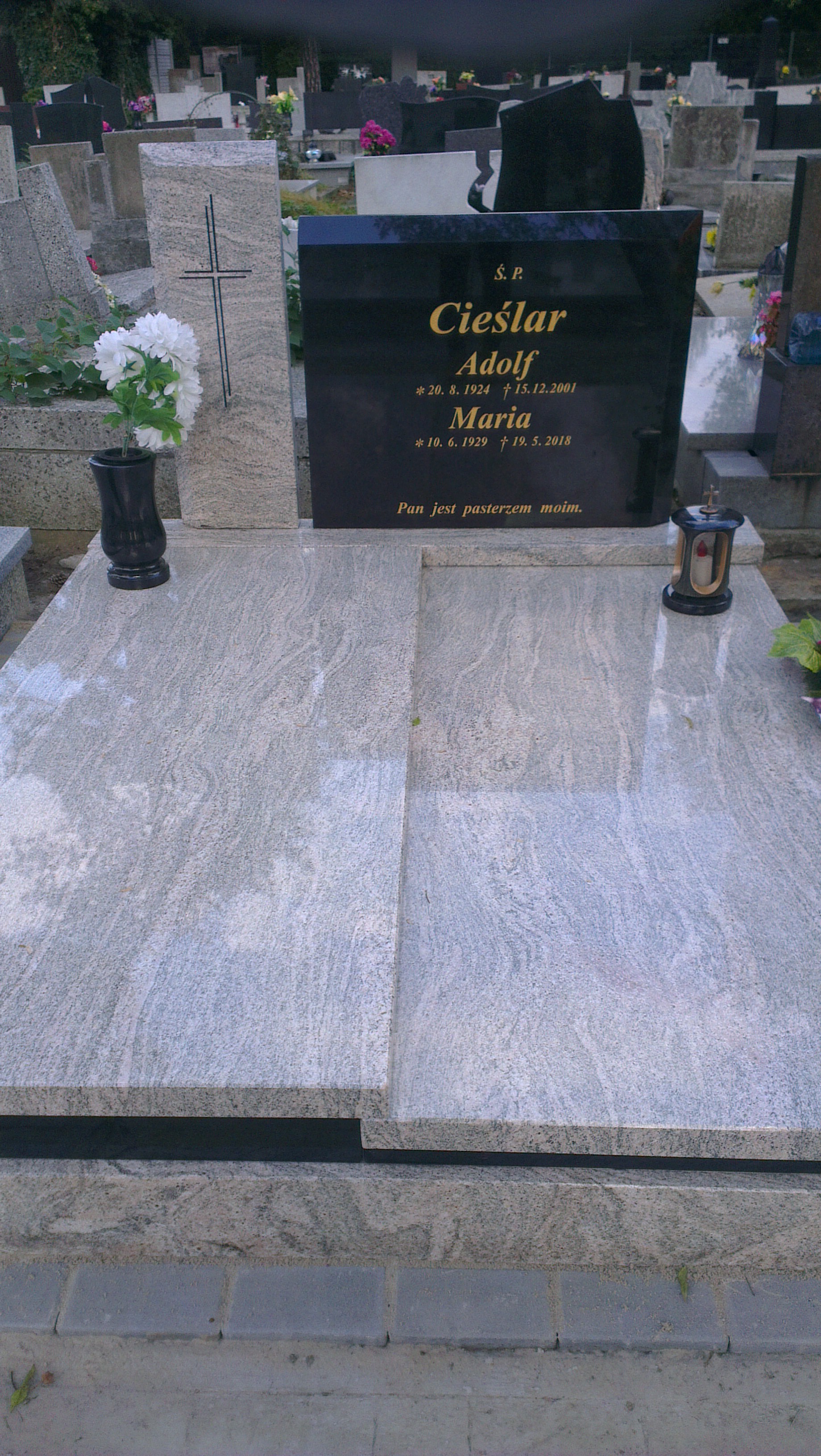 Adolf Cieślar 1924 Ustroń ewangelicki - Grobonet - Wyszukiwarka osób pochowanych