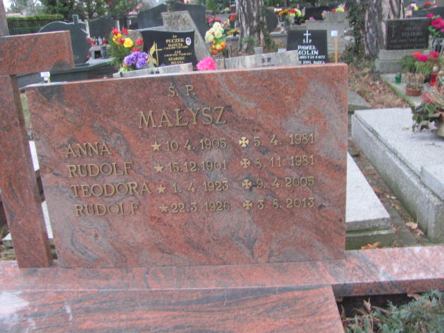 Rudolf Małysz 1901 Ustroń ewangelicki - Grobonet - Wyszukiwarka osób pochowanych